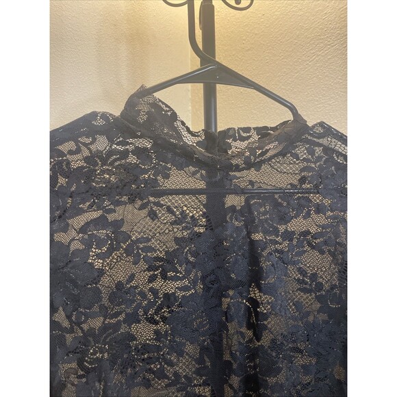 Nicki Minaj for H&M Womens Black Blouse Long Sleeve Size Large - Picture 4 of 7